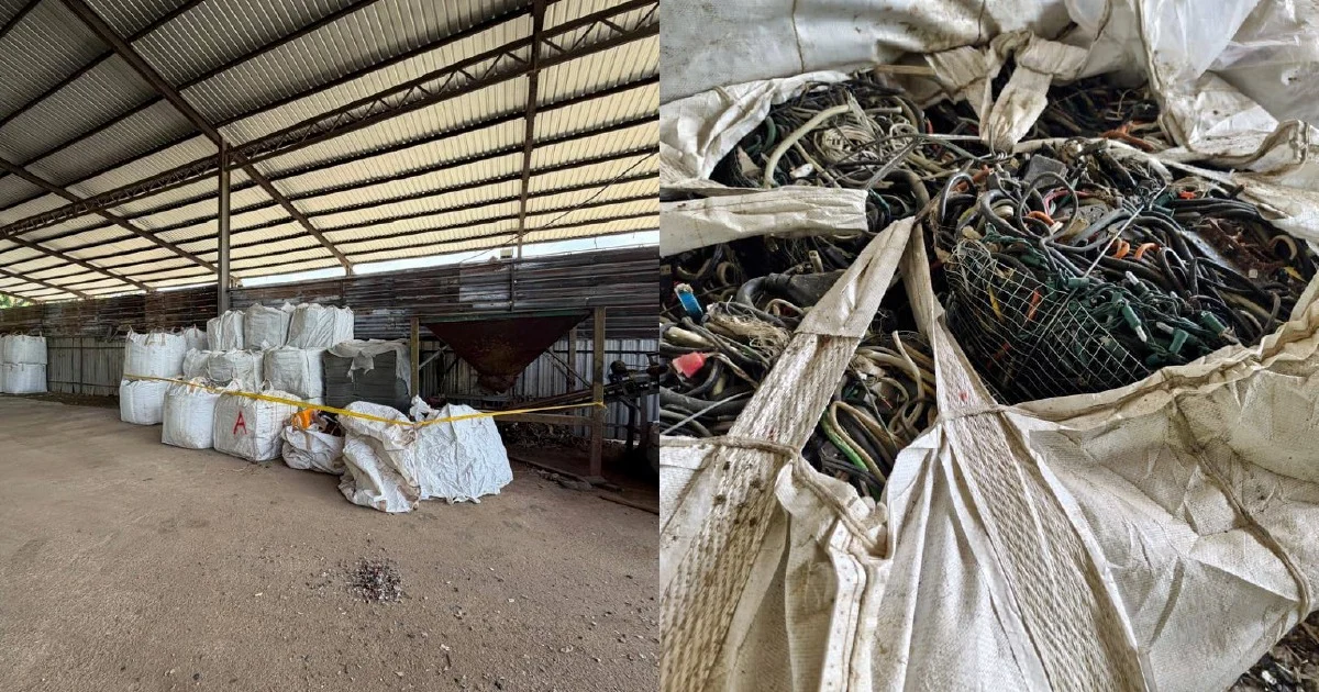 RM3 Million Haul of Illegally Stored E-Waste Seized in Bukit Mertajam; Five Suspects Detained