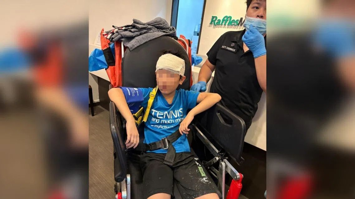 Young boy hospitalized after signboard collapse at Food Junction in Singapore mall
