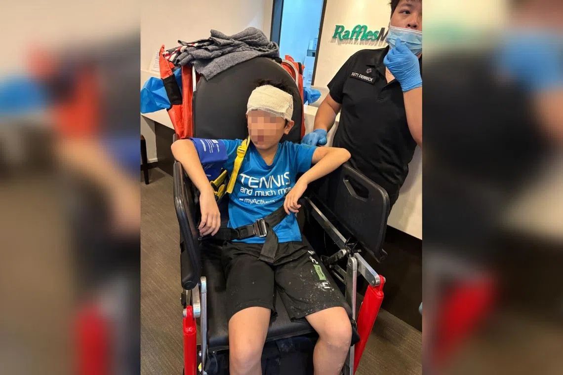 Young boy hospitalized after signboard collapse at Food Junction in Singapore mall