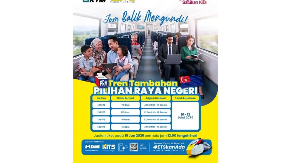 KTMB Ramps Up ETS Services for Johor Election Voters