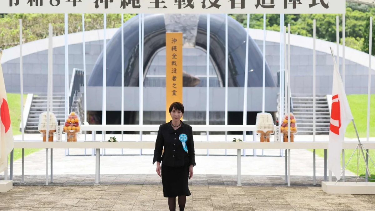 Japanese Prime Minister Faces Backlash at War Memorial Over Defence Expansion Plans