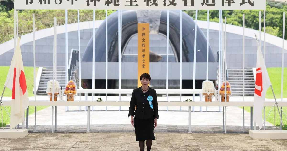 Japanese Prime Minister Faces Backlash at War Memorial Over Defence Expansion Plans