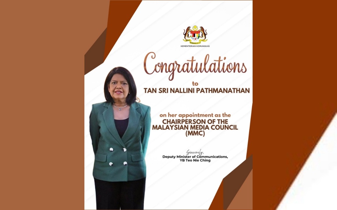 Press Freedom Champion Nallini Appointed to Lead Malaysia's New Self-Regulatory Media Council