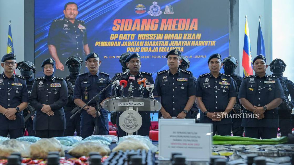Police Intercept Record RM135.63 Million Drug Haul in Cheras Busts