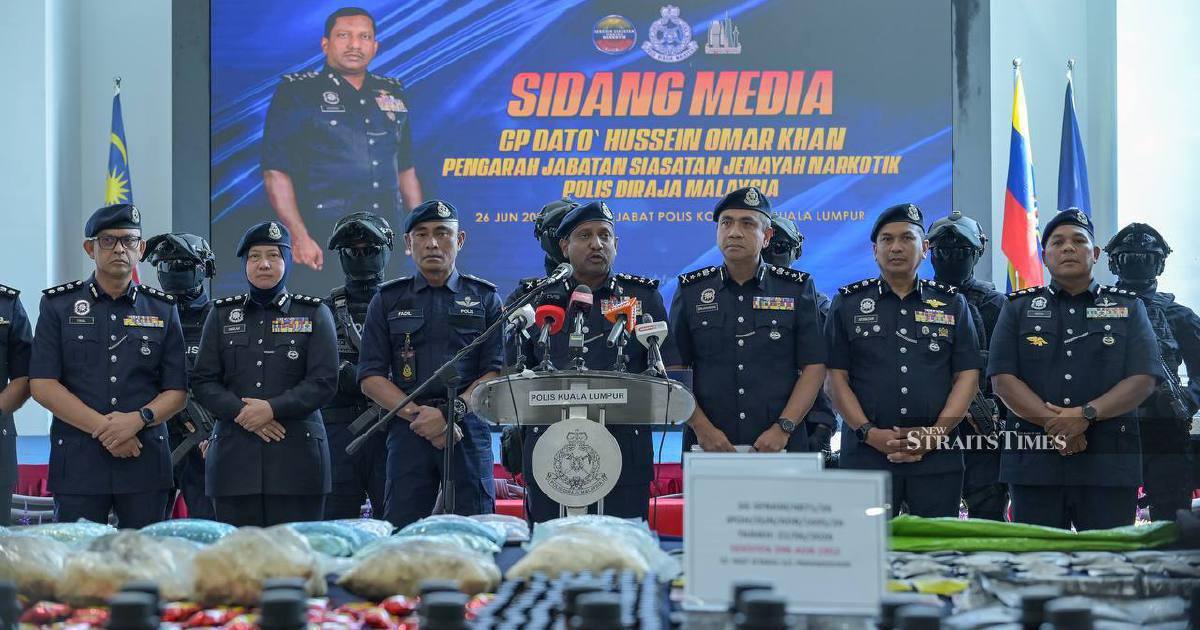 Police Intercept Record RM135.63 Million Drug Haul in Cheras Busts