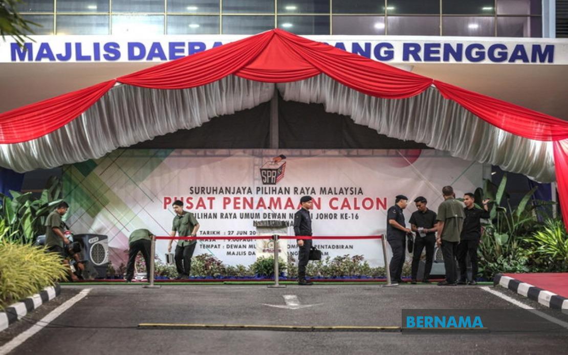 Johor State Election Nomination Process Begins With 56 Centres Opening