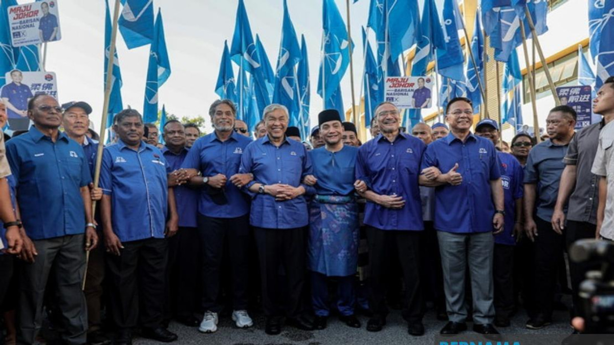 Senior UMNO figures rally behind Onn Hafiz at Johor nomination filing