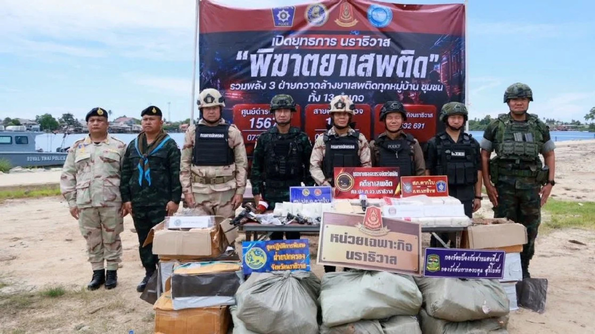 Thai Police Smash Drug Ring Linked to Malaysian Trafficking Networks