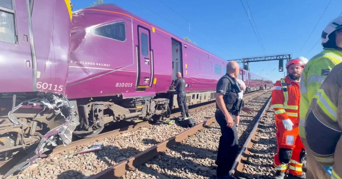 Fatal train collision near London leaves one dead and dozens injured